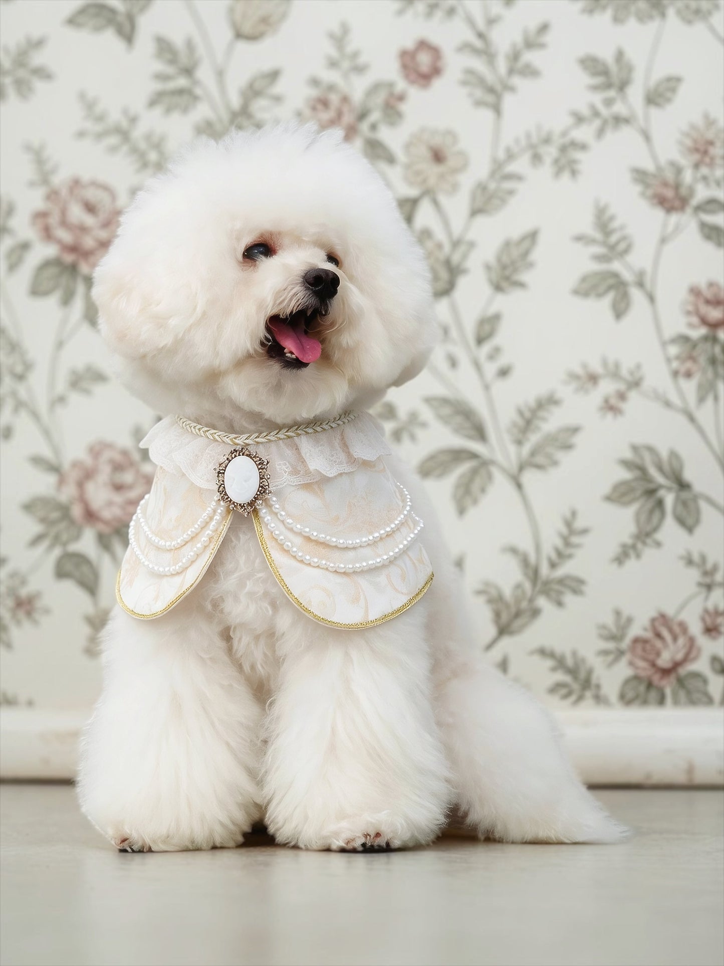 Henrietta (1-Champagne Silk Ivory) | Pet Neckwear