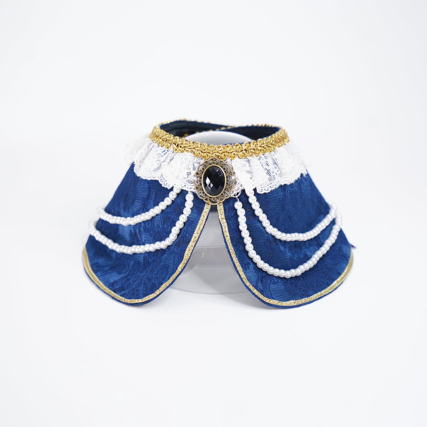 Henrietta (2-Imperial Sapphire Velvet) | Pet Neckwear