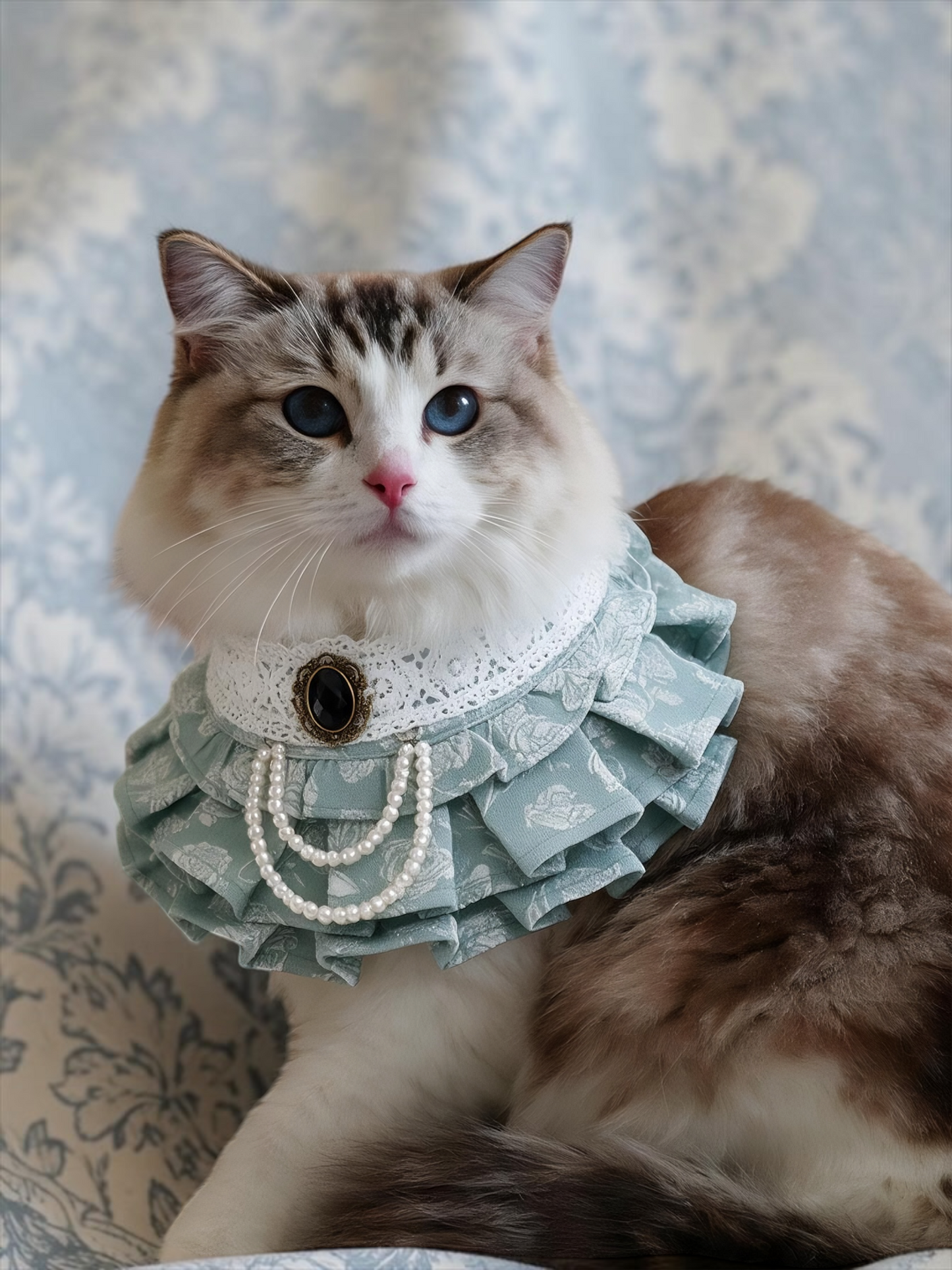 Alexandrina (1-Regency Sage Mist) | Pet Neckwear
