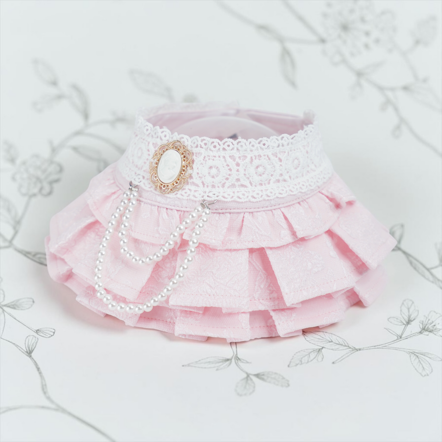 Alexandrina (3-Parisian Blush Rose) | Pet Neckwear