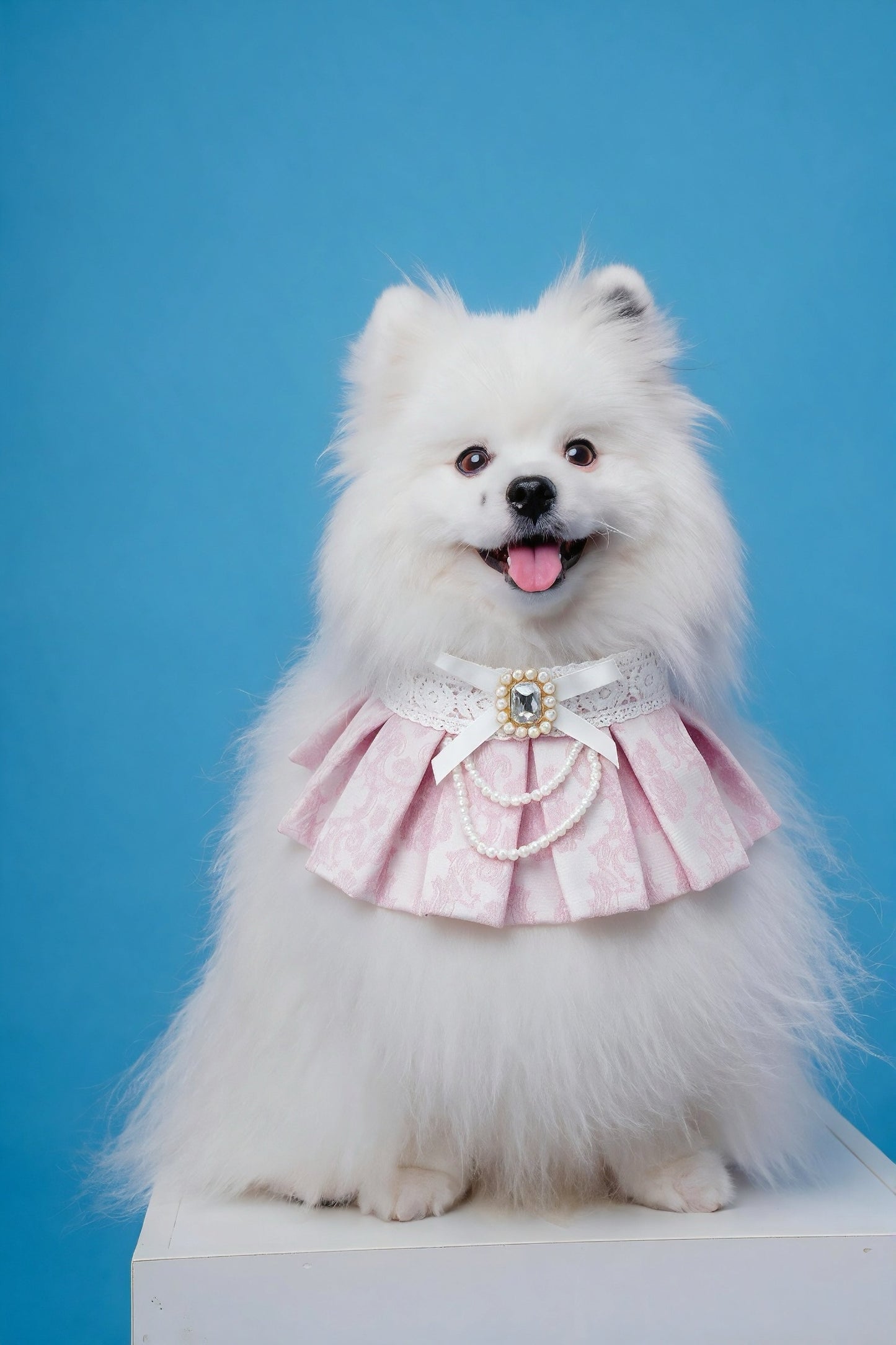 Gwendolen (2-Porcelain Blush Pink) | Pet Neckwear