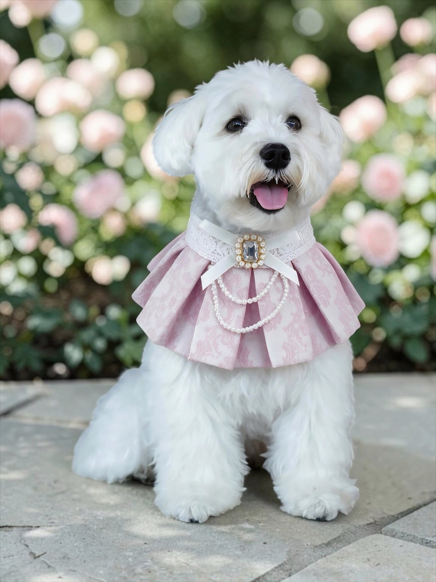 Gwendolen (2-Porcelain Blush Pink) | Pet Neckwear