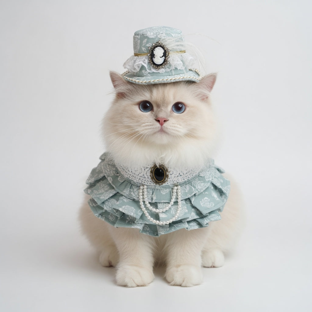 Augusta (1-Regency Celadon Sage) | Pet Hat