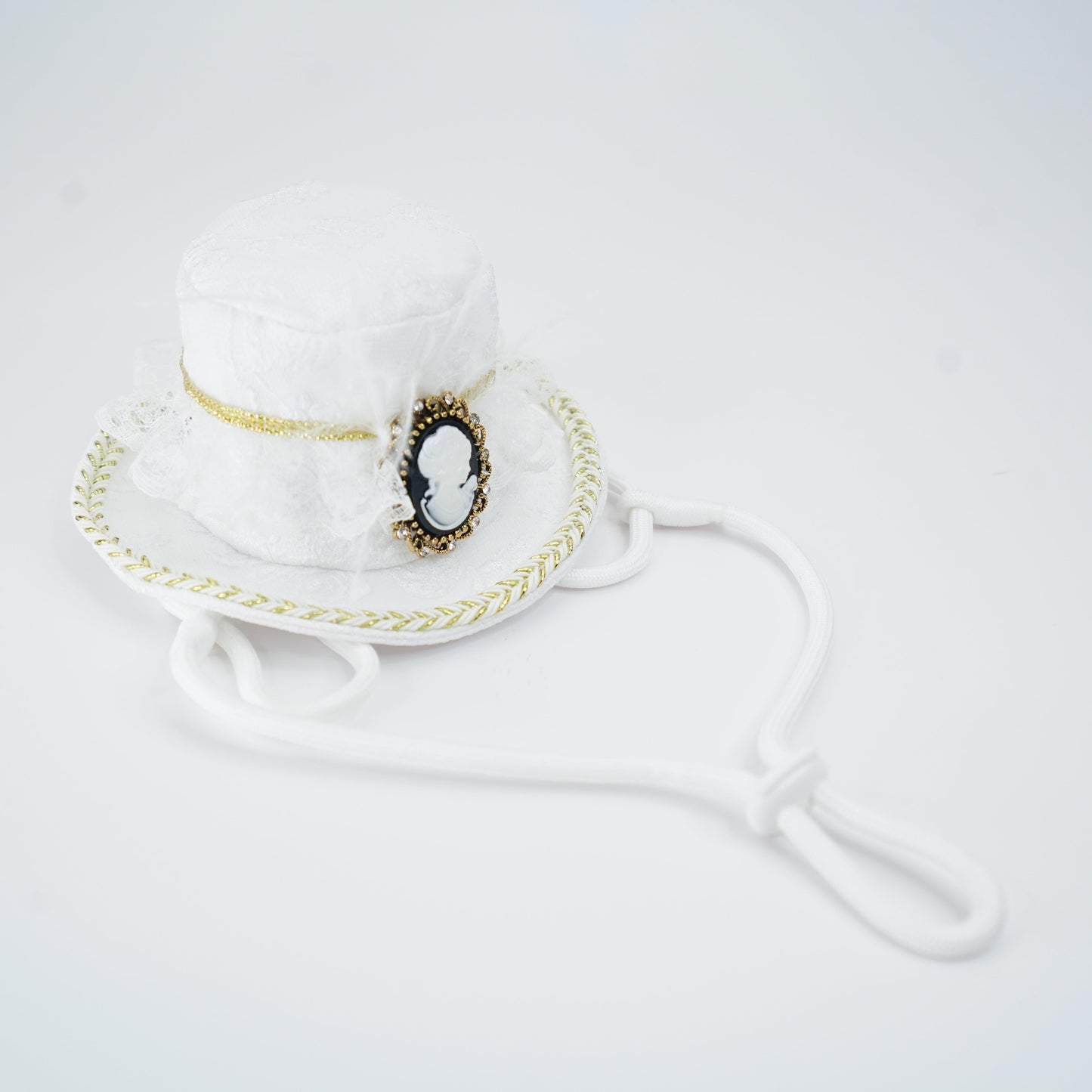 Augusta (2-Bridal Alabaster White) | Pet Hat