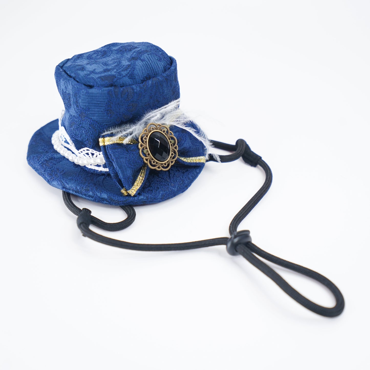 Arabella (2-Imperial Sapphire Brocade) | Pet Hat