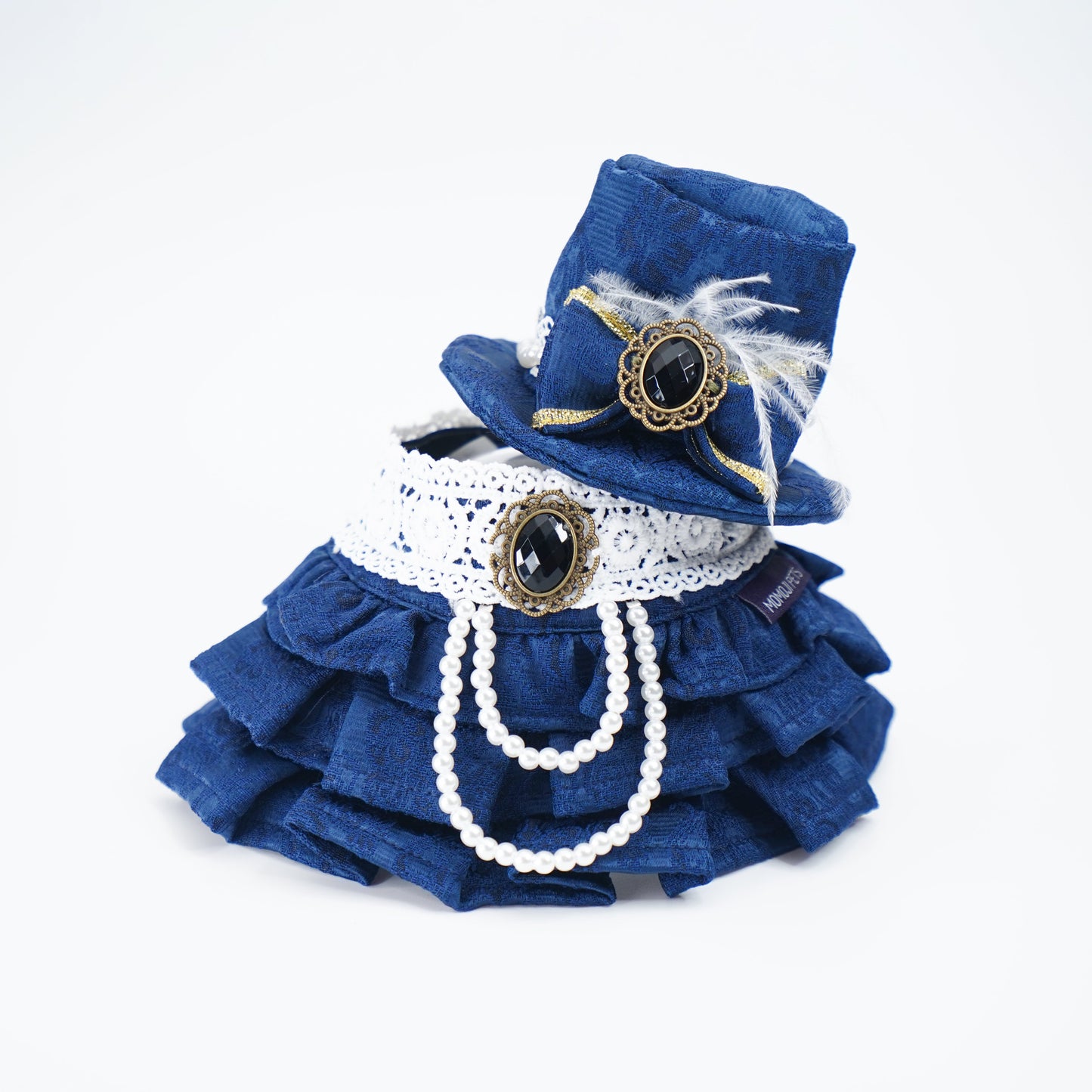 Arabella (2-Imperial Sapphire Brocade) | Pet Hat