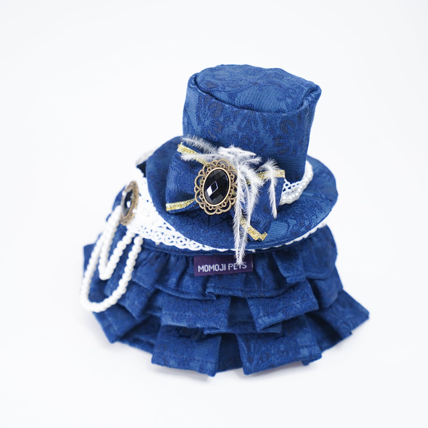 Arabella (2-Imperial Sapphire Brocade) | Pet Hat