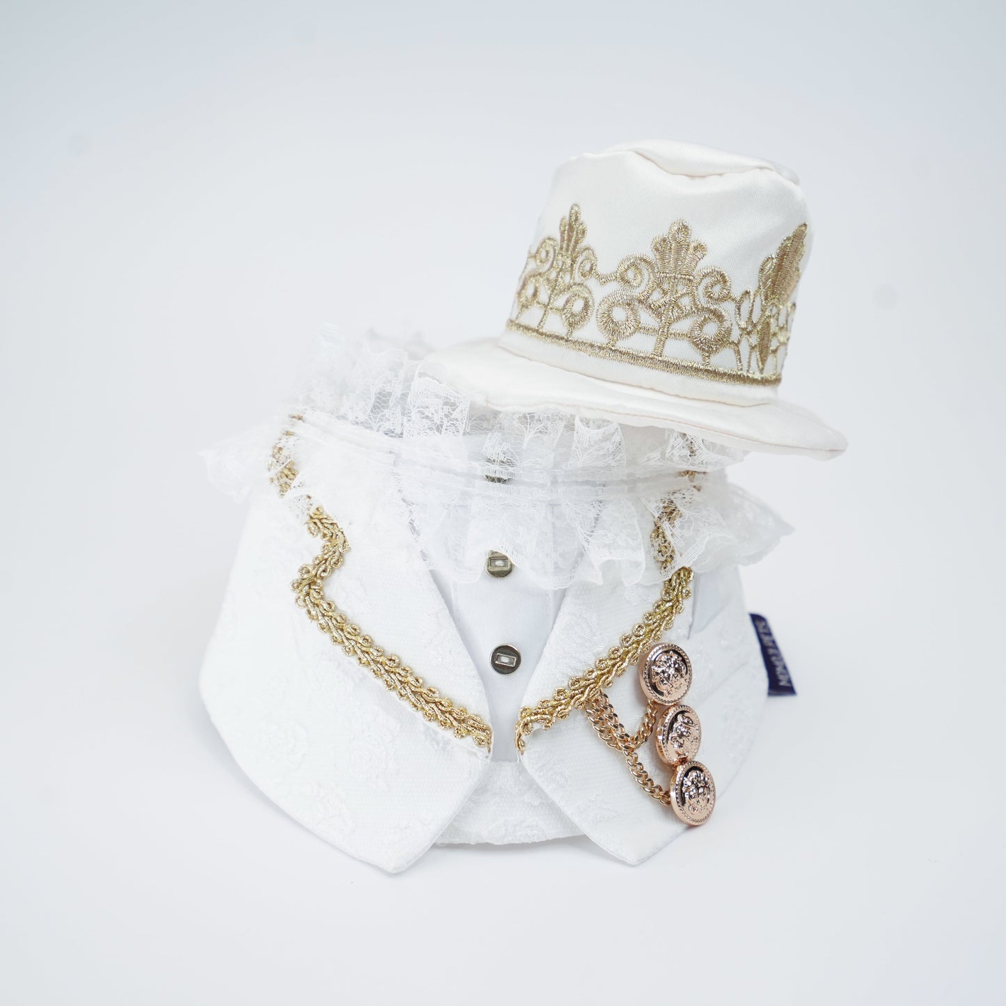 Sovereign (3-Bridal Alabaster Silk) | Pet Hat