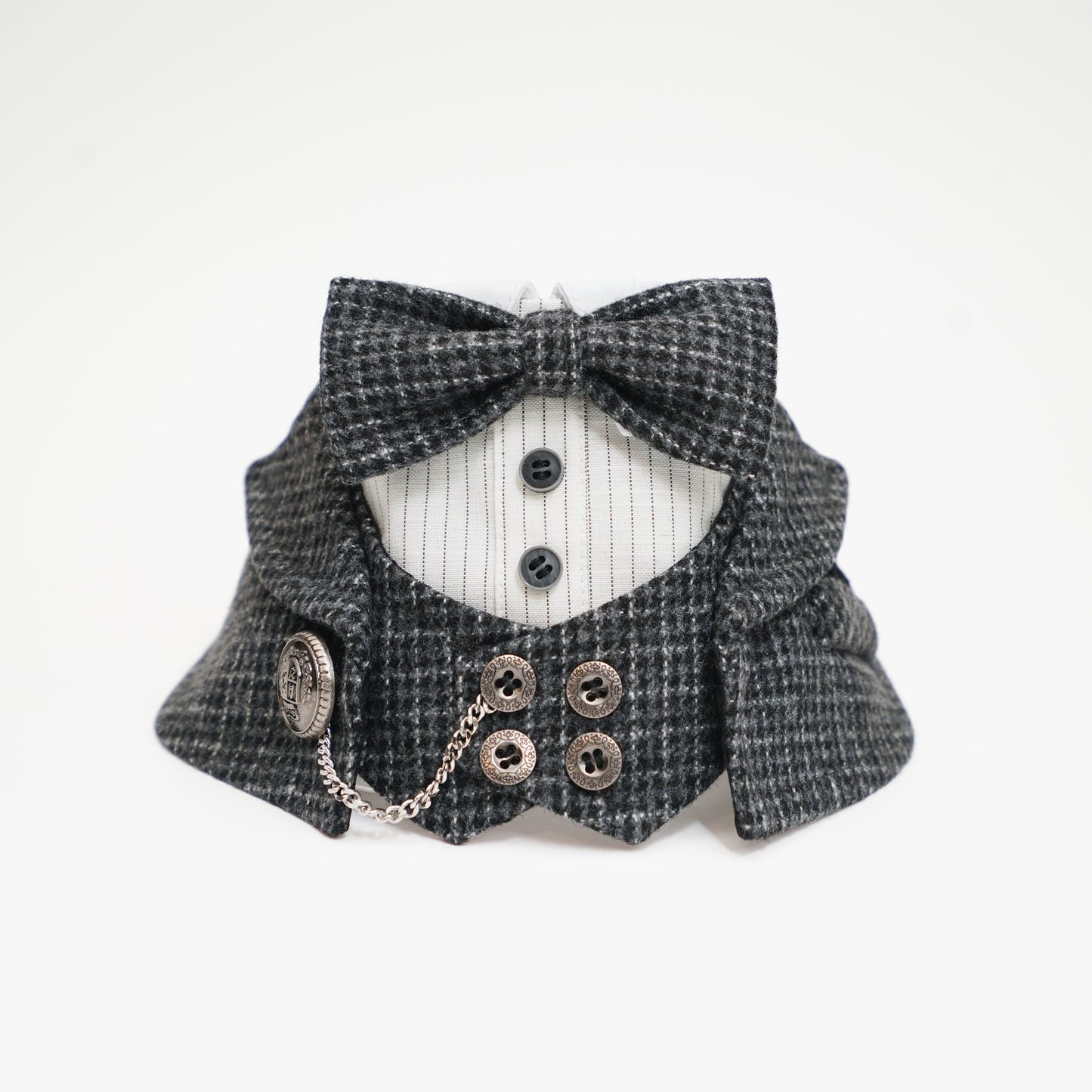 Bond (2-Charcoal Houndstooth) | Pet Neckwear