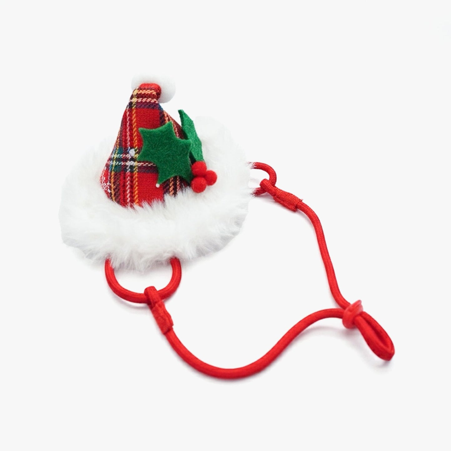 [Pre-order] Hat + Neckwear Set (Christmas Plaid Red)