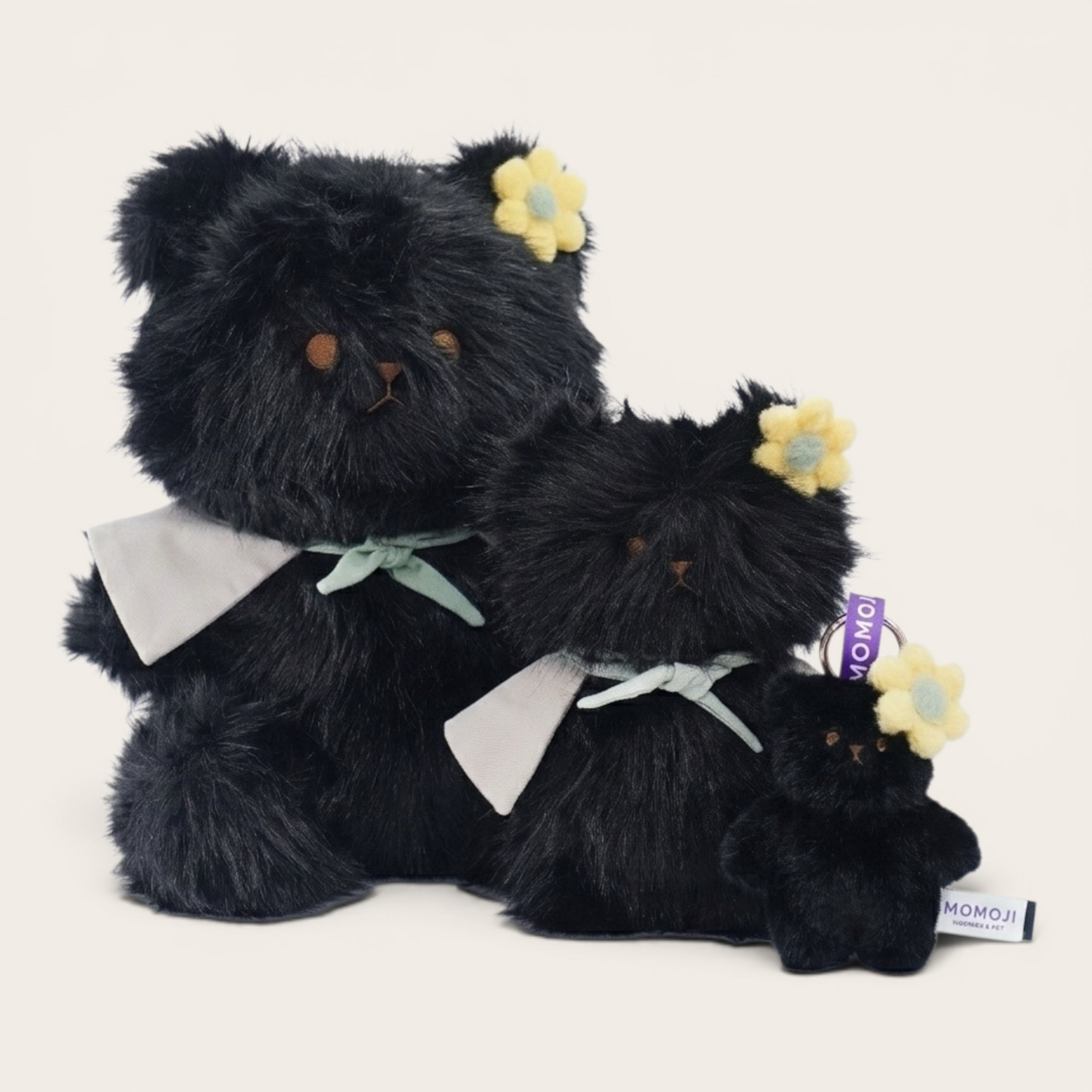 [Pre-order] Momoji Bear Family (3-Black Bear | Forest Friend) | Pet Plushie