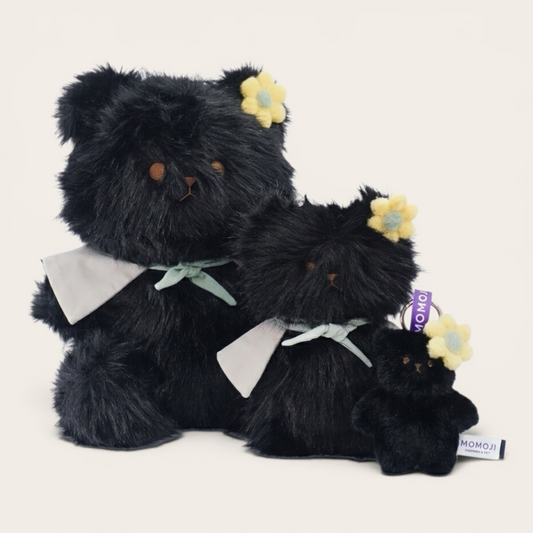 [Pre-order] Momoji Bear Family (3-Black Bear | Forest Friend) | Pet Plushie