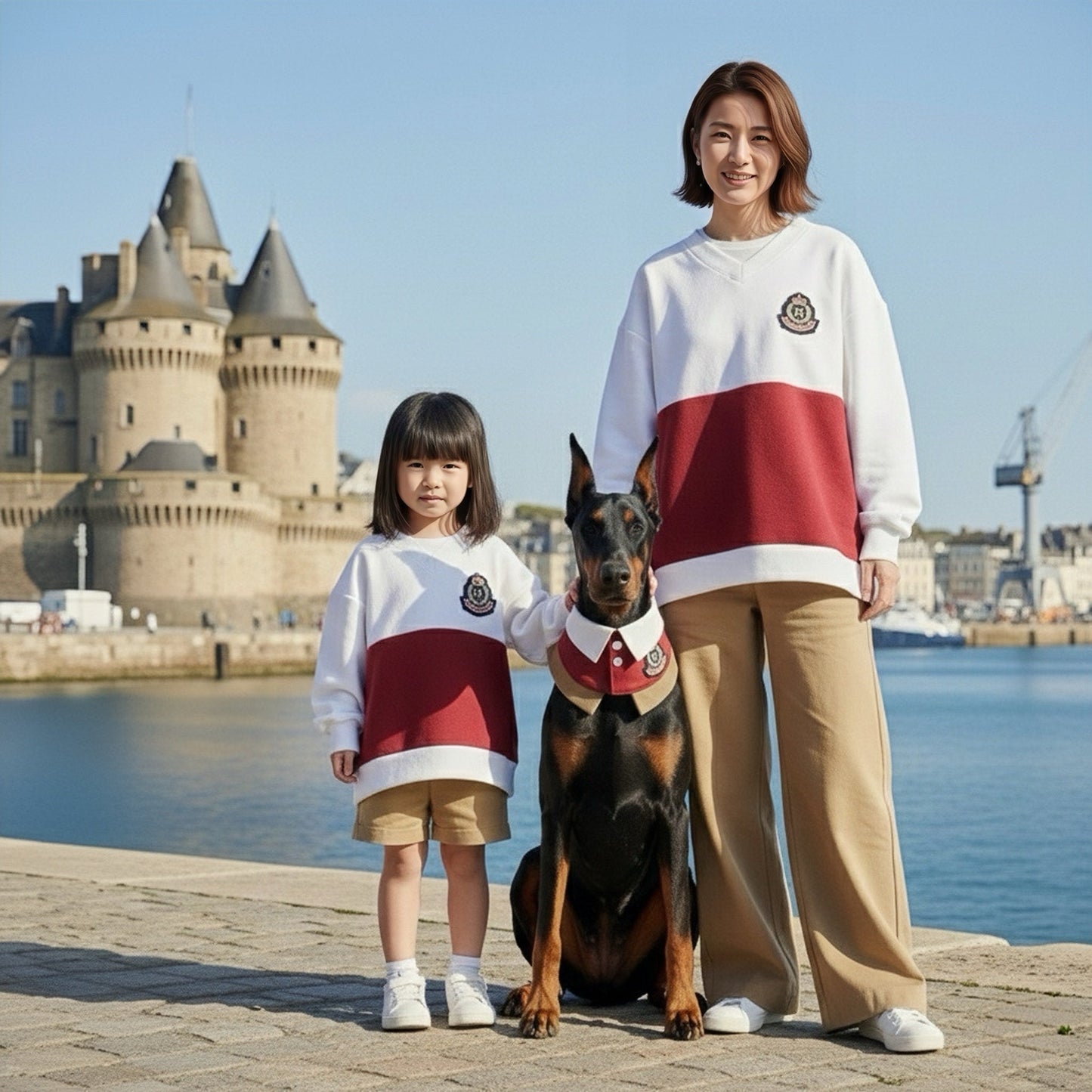 [Pre-order] Brest Sweatshirt (2-Bordeaux Red) | Hooman (Adult/Kids)