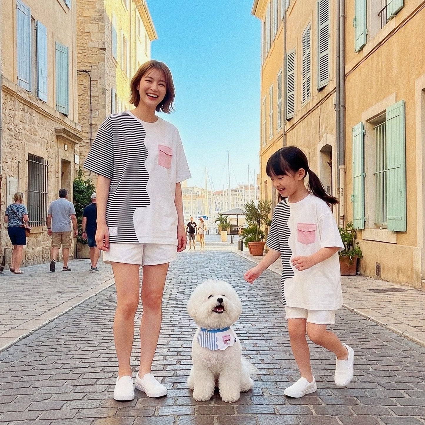 [Pre-order] Marseille (1-Breton Stripe Navy) | Pet Neckwear