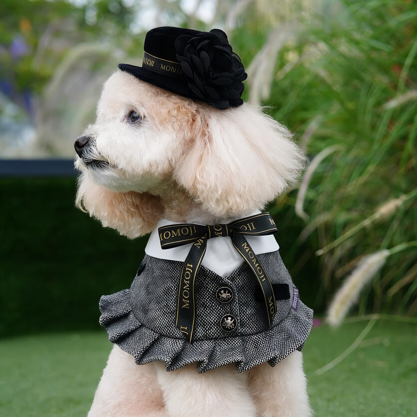 Picadilly (2-Velvet Obsidian Black) | Pet Hat