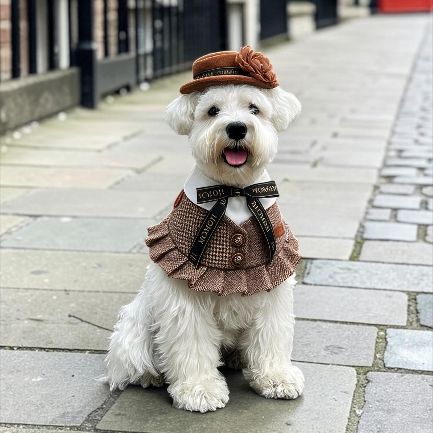 Picadilly (1-Vintage Brown Tweed) | Pet Neckwear