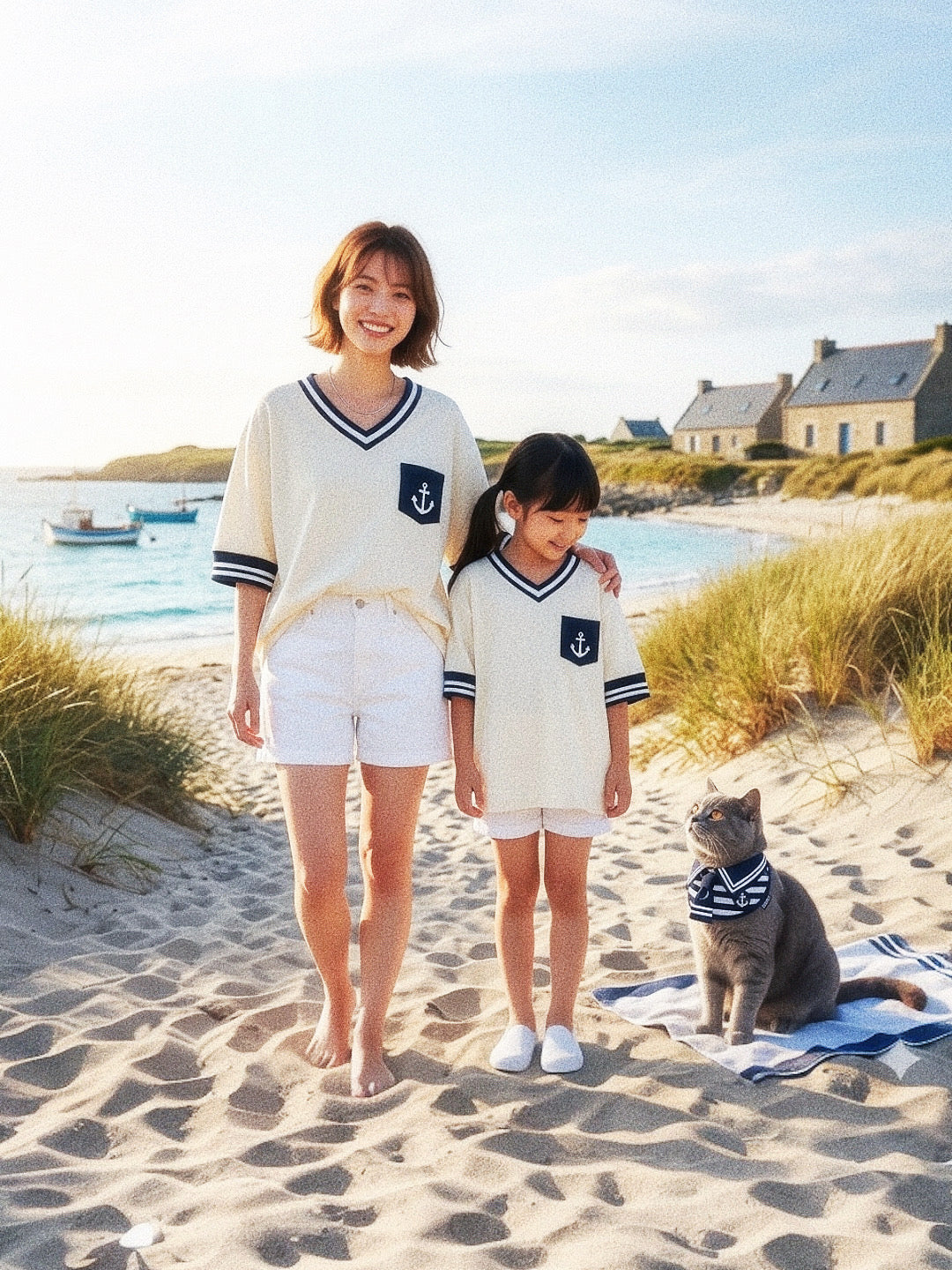 [Pre-order] Santiano (1-Heritage Stripe Navy) | Pet Neckwear